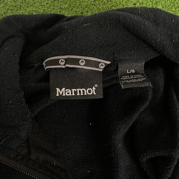 Marmot Mens Black Full Zip Fleece Outdoor Jacket Windbreaker Size Large - Picture 5 of 5